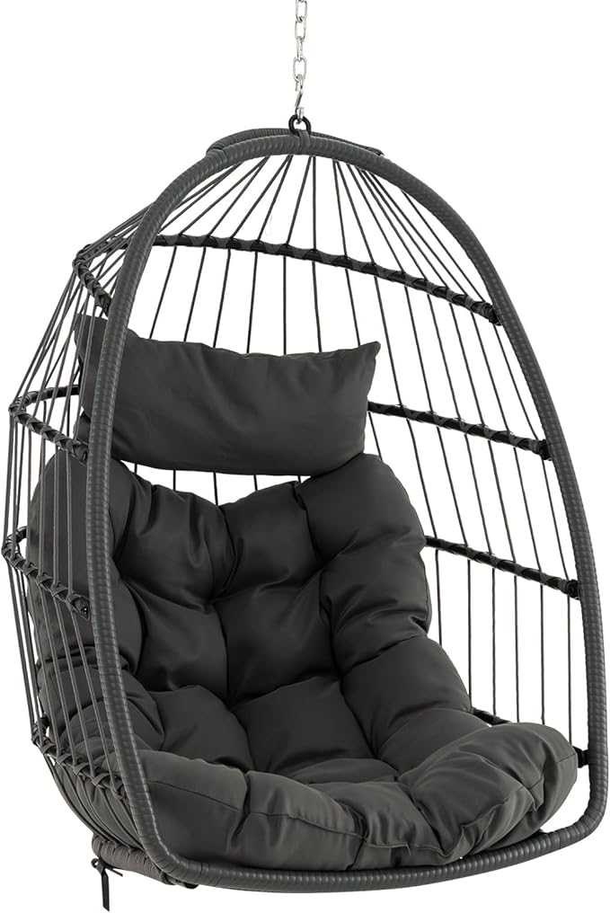 Chaise suspendue Charge maximale 150 kg  pour terrasse, jardin, salon